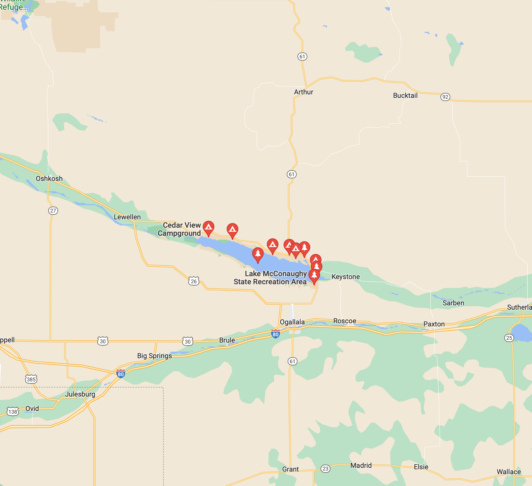 Lake McConaughy State Park NE Follow Our Trail . com